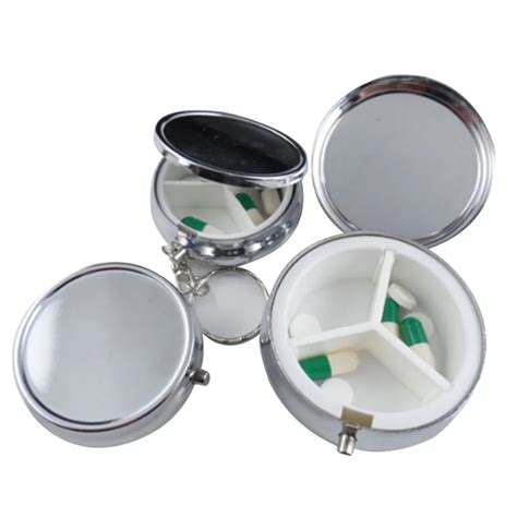 metal 3 small pill box for sale pill storage cases|Small Metal Pillbox .